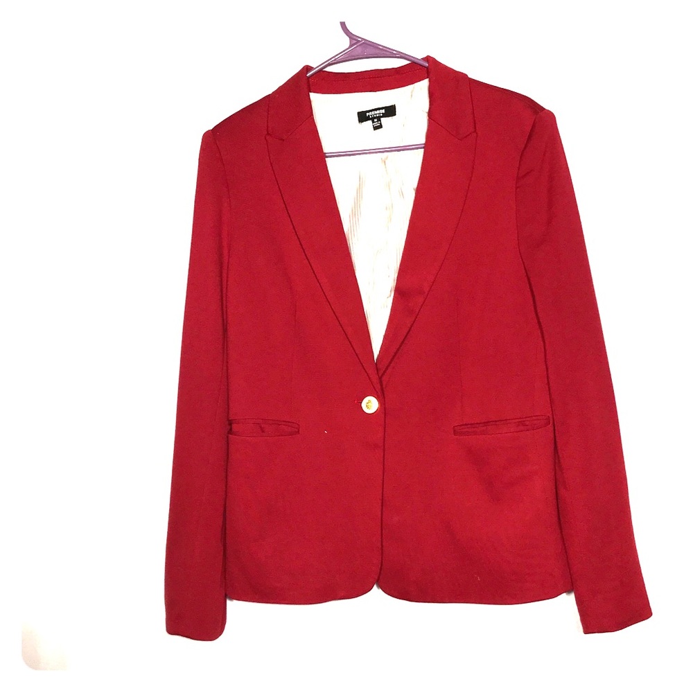 Premise Studio Red Wine Blazer- Size Medium
